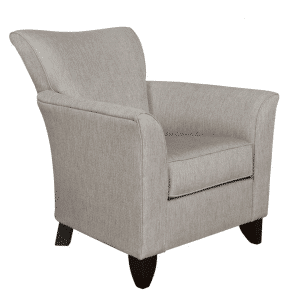 Canadian made abby club chair with flared arms