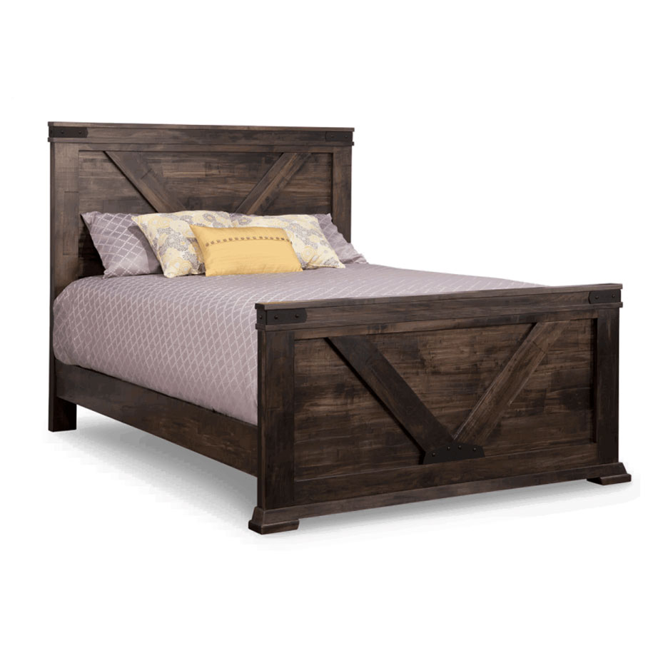 solid rustic wood king size bed options