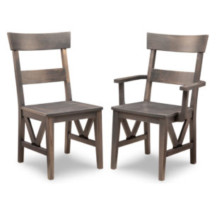 solid rustic wood chattanooga canadian made dining chair
