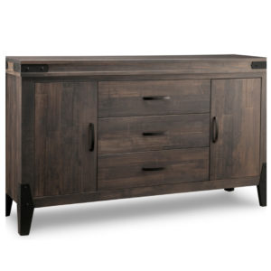 solid wood canadian made chattanooga sideboard with drawers and doors
