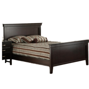 solid wood handstone brooklyn panel bed in queen size