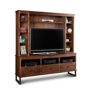 rustic wood cumberland canadian made wall unit