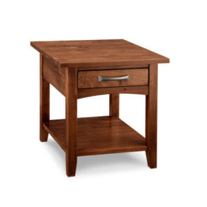 custom built in canada glen garry end table with drawer and lower shelf