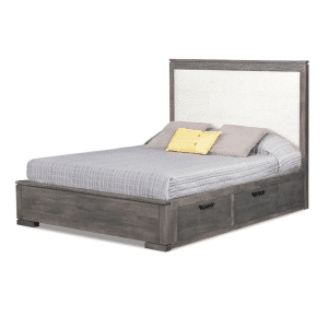 Fabric Headboard with Condo Storage Drawers - Kenovoa Storage Bed