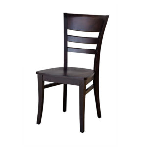 malia dining chair in solid wood with wooden seat