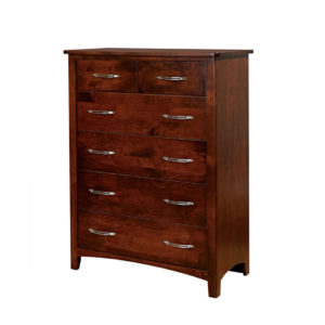 made in canada with solid dark wood metro chest of drawers