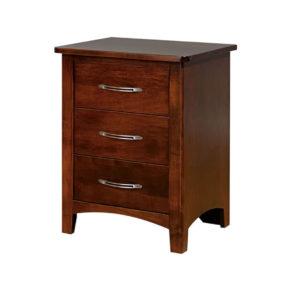 modern wood metro night stand with 3 drawers