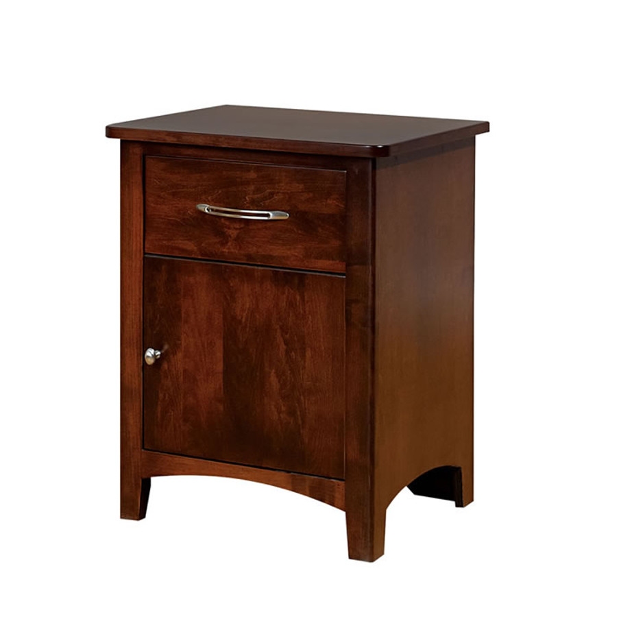 hand crafted in canada metro night stand with door