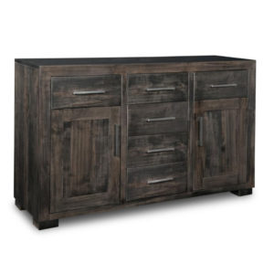 custom made in canada steel city sideboard in solid wood
