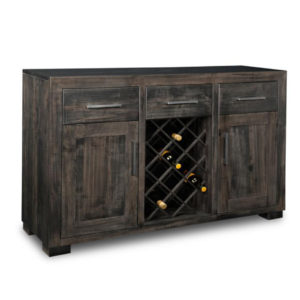 handstone solid wood steel city wine sideboard