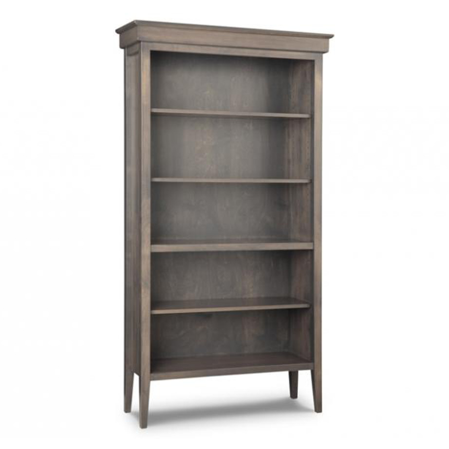solid wood custom size stockholm bookcase with adjustable shelves
