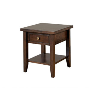 solid wood tamarisk modern end table with drawer