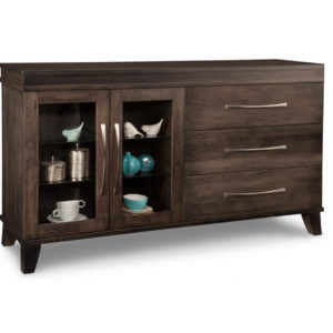 mennonite made in canada verona display cabinet with glass doors