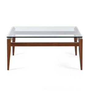 mid century modern solid wood frame alex coffee table