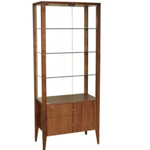 contemporary canadian made alex display cabinet with glass doors