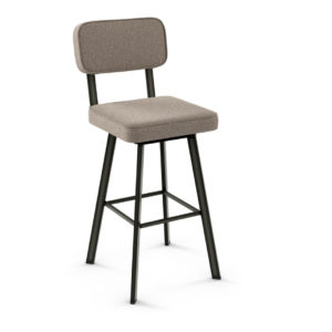 made in canada brixton swivel stool with custom fabric