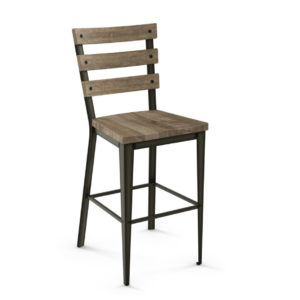 rustic wood dexter counter stool by amsico
