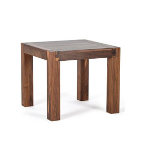 solid wood, canadian made sim end table with block legs