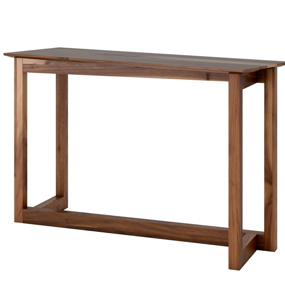 solid walnut wood canadian made zeus console table