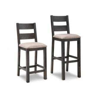 solid wood rafters stool with back in counter or bar height