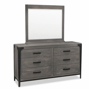 Made in Canada Portland Dresser with Metal Frame Legs