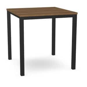 Carbon Pub Table - Modern Counter Table with Solid Wood Top