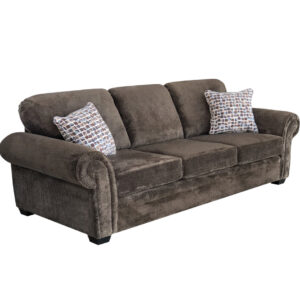 comfy seating willow sofa in dark brown fabric