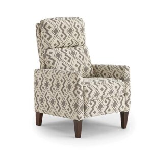 janae recliner with power recline in modern printed fabric