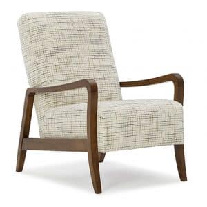 best hom furnishings rybe accent chair with dark wood frame