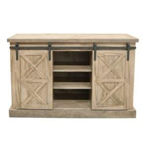 rustic farmhouse Barn Door Sideboard in solid wood