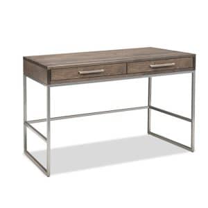 Electra Writing Desk with metal accent legs