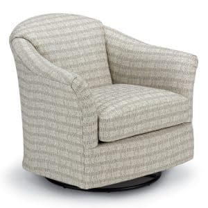 best home furnishings traditional darby swivel chiar with rock feature