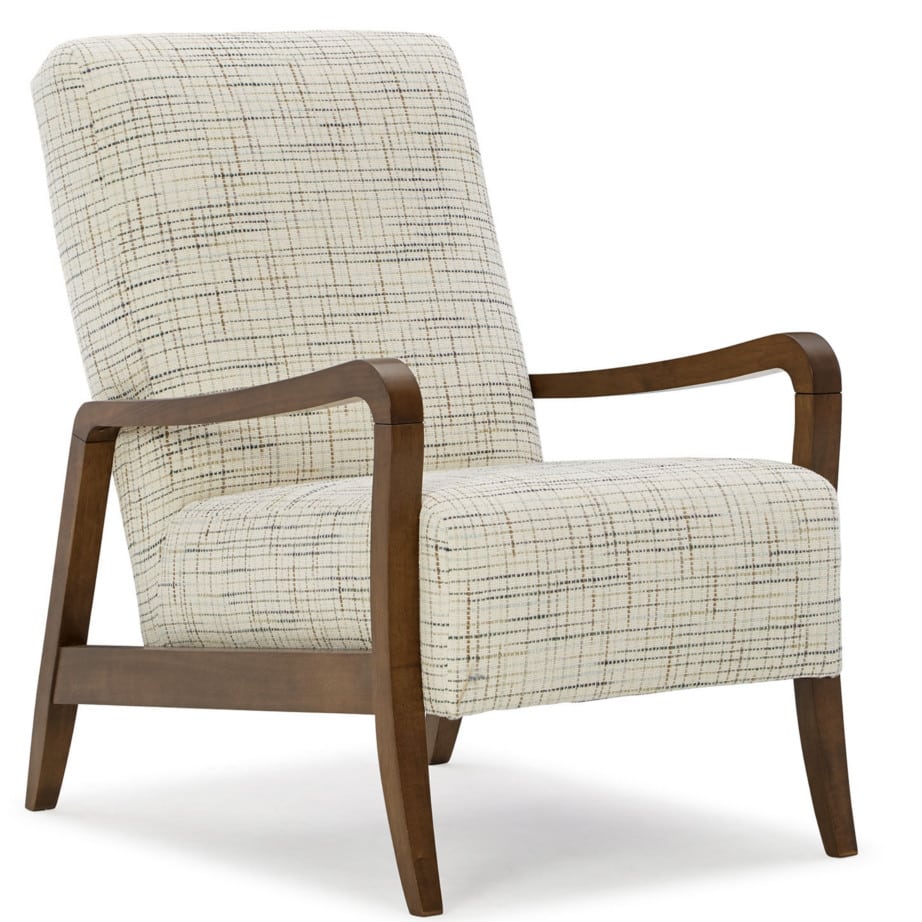 Rybe Accent Chair a contemporary accent chair for your living room with solid wood frame and custom fabric