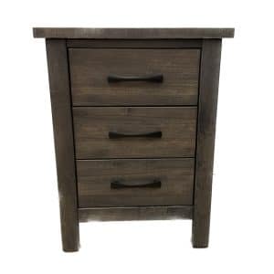 Penticton Night Stand - Solid Wood 3 Drawer Night Stand