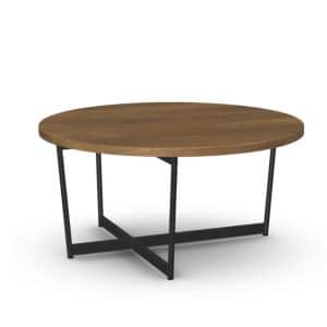 Jill Coffee Table with rustic wood round top