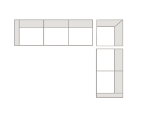 L Shaped Long Side Left