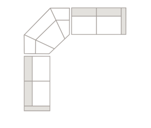 L Shaped with Curved Corner