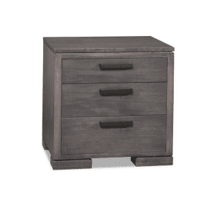 Solid Wood Kenova Night Stand - With 3 Drawers