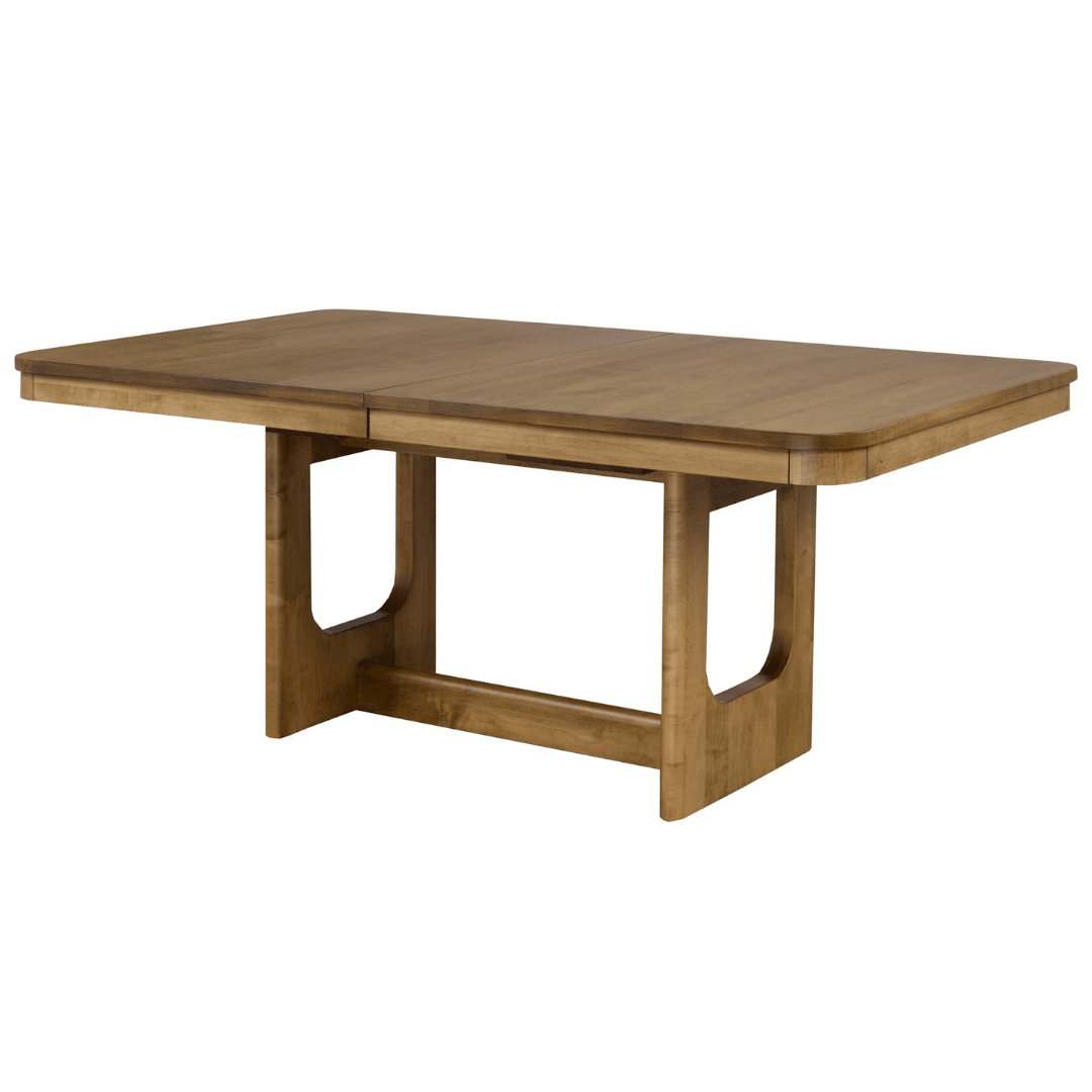 Aava Trestle Table - Modern, Solid Wood Trestle Table - Made in Canada