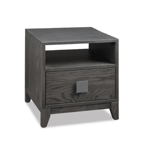 Belmont end table in solid oak for contemporary living room