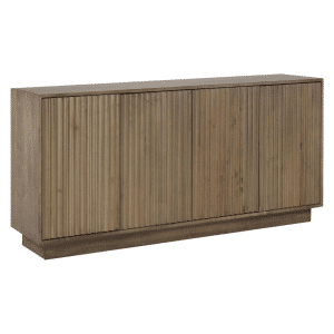 Hamtpton Sideboard - Solid Wood Furniture with Fluted Doors