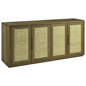 Orebro Sideboard - Mid Century Modern Furniture with Cane Doors