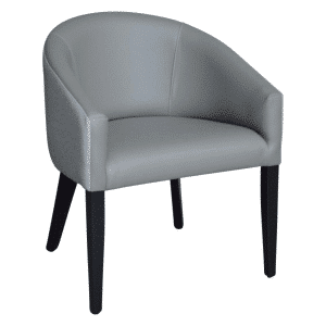 Skye Arm Chair with Modern Round Curved Back - Club Style Dining Chair