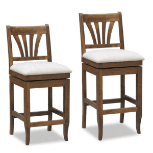 Canadian made Verona swivel stool with solid wood frame